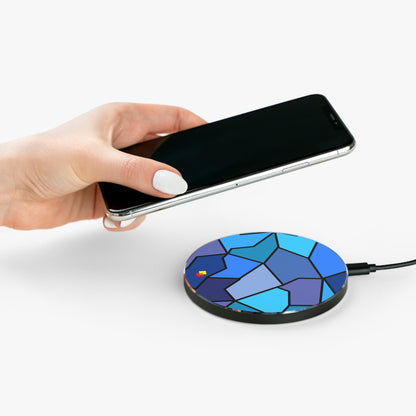 Blue Geometric Wireless Charger