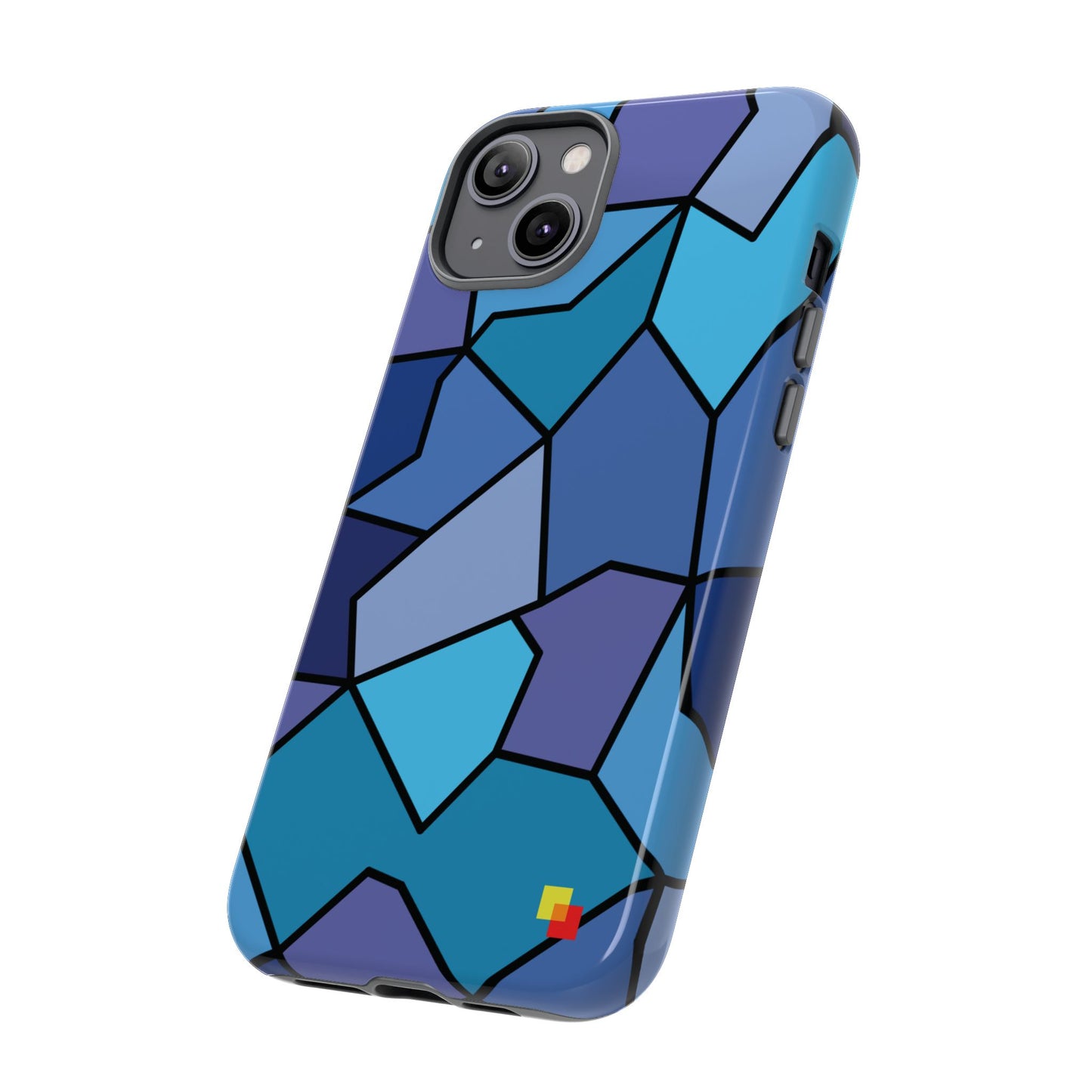 Blue Geometric Phone Case