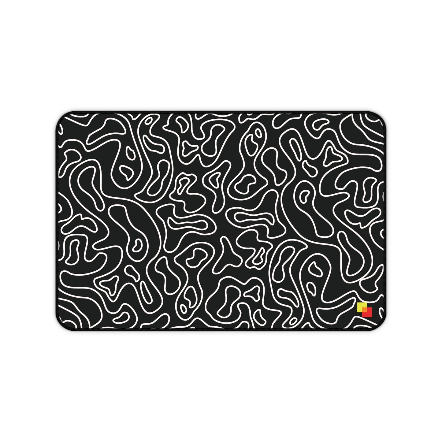 Black Topographic Mouse Pad / Desk Mat