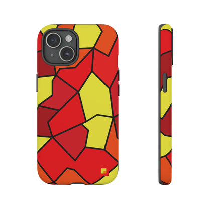 Orange Geometric Phone Case