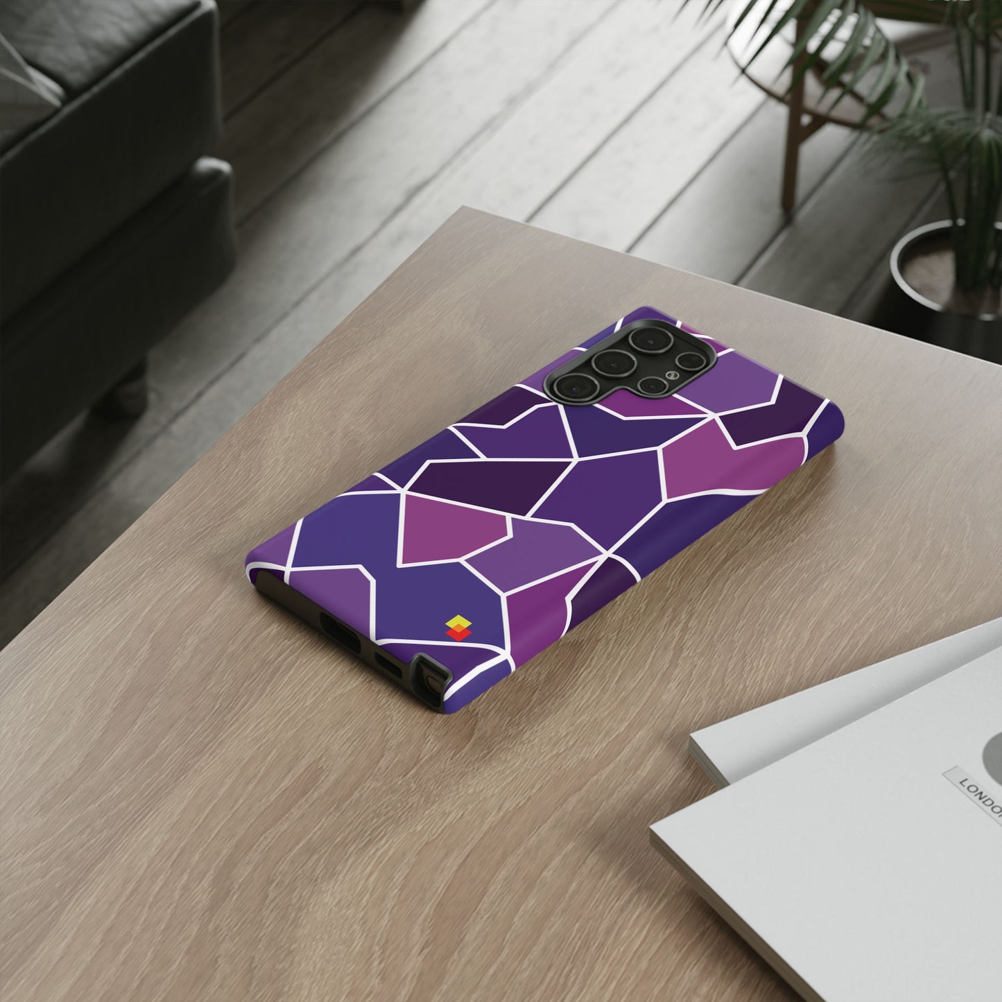 Purple Geometric Phone Case