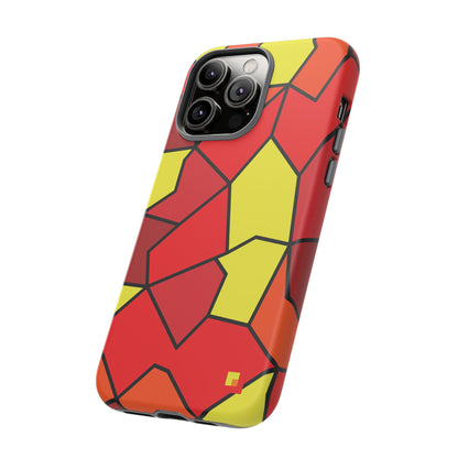 Orange Geometric Phone Case