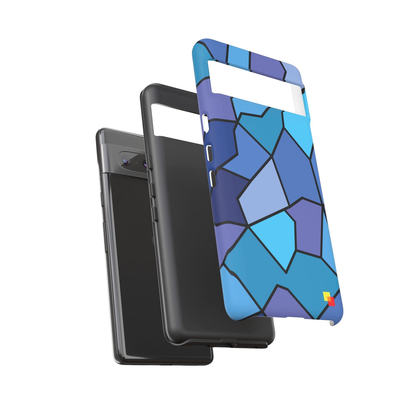 Blue Geometric Phone Case