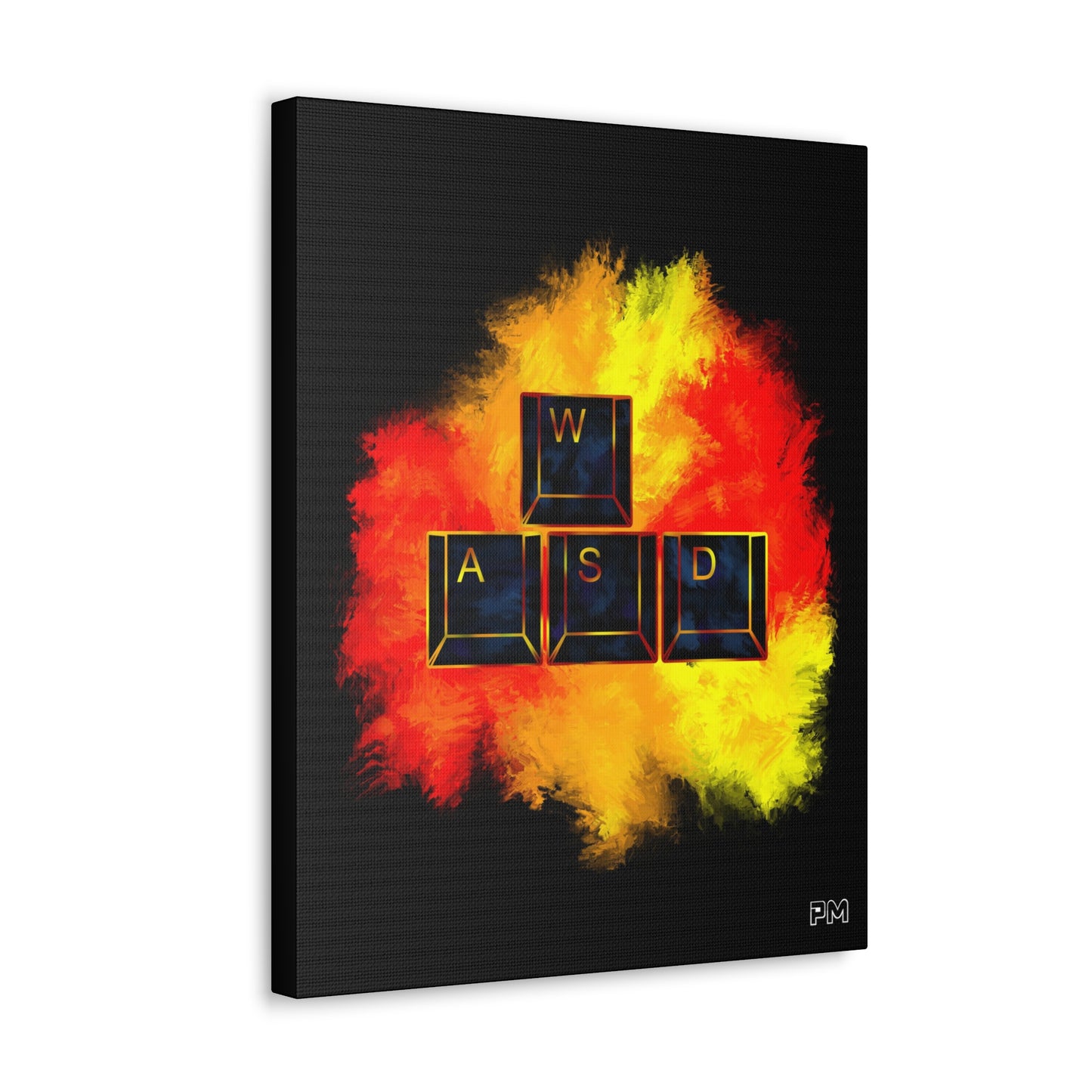 Gaming WASD Explosion Canvas