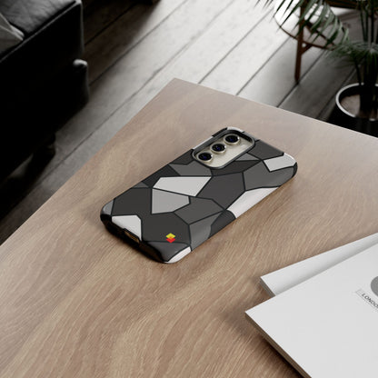 Black and Grey Geometric Phone Case