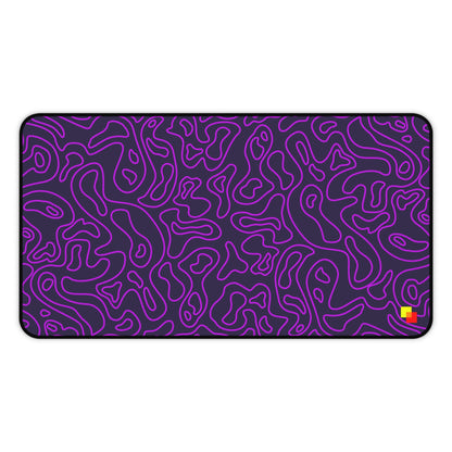 Purple Topographic Mouse Pad / Desk Mat