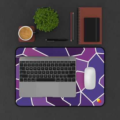 Purple Geometric Mouse Pad / Desk Mat