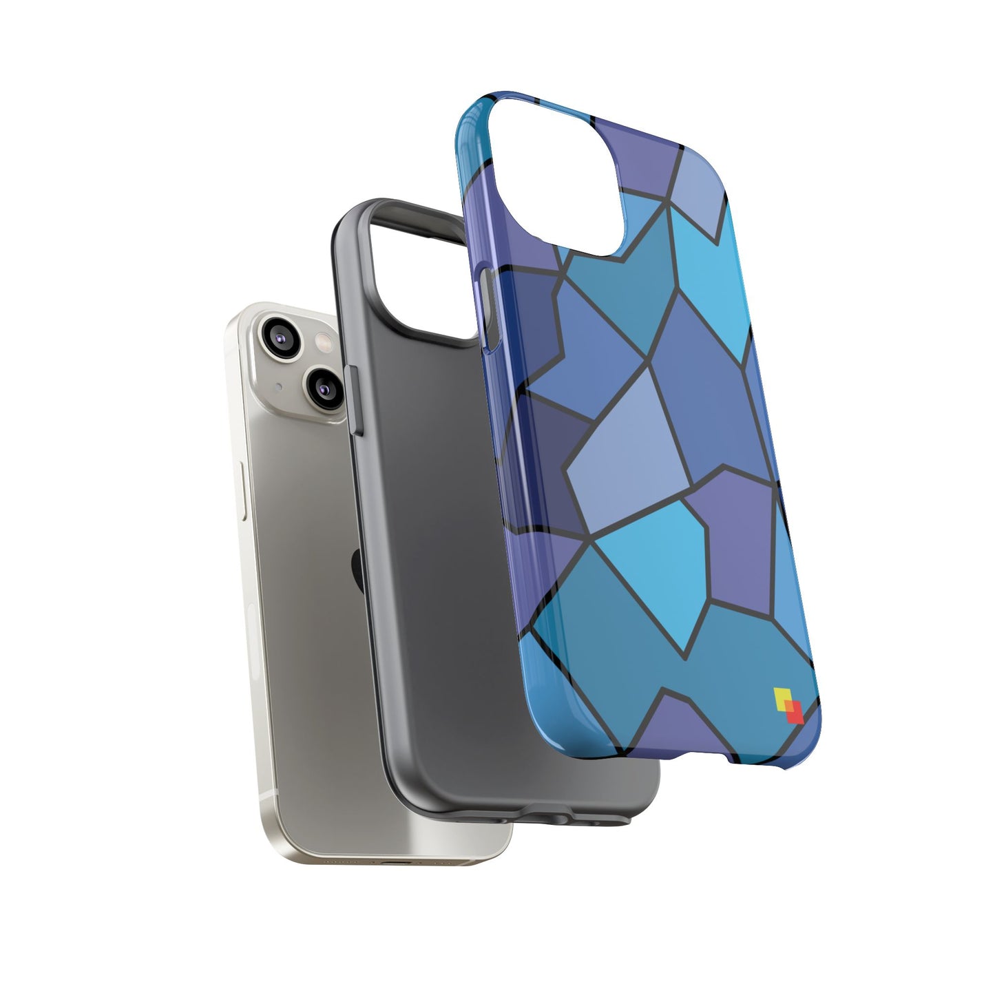 Blue Geometric Phone Case