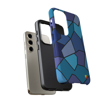 Blue Geometric Phone Case