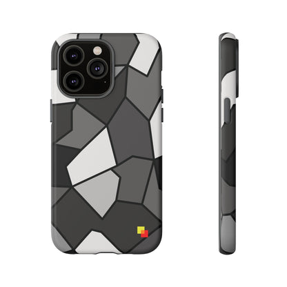 Black and Grey Geometric Phone Case