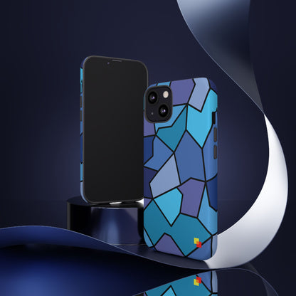 Blue Geometric Phone Case