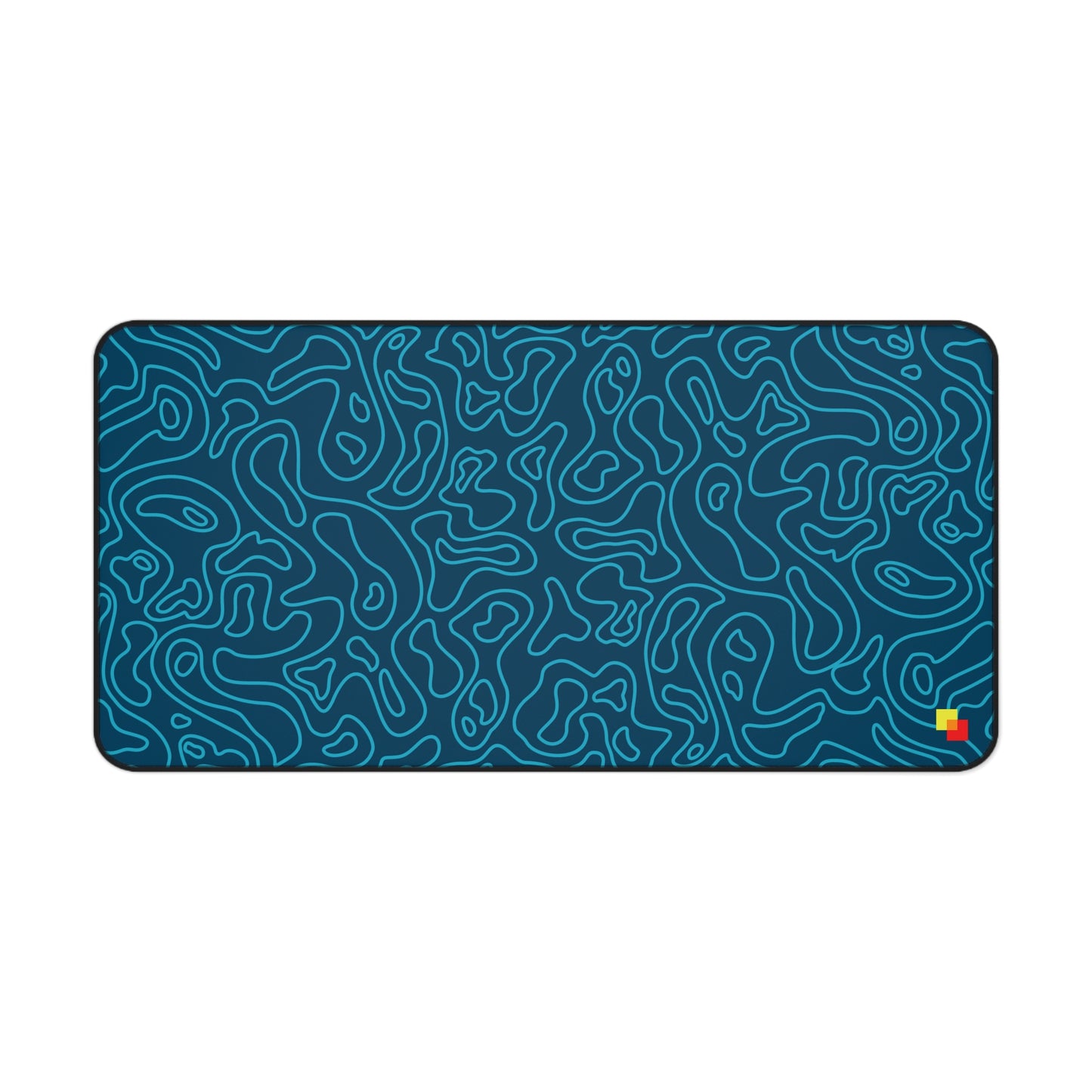 Blue Topographic Mouse Pad / Desk Mat