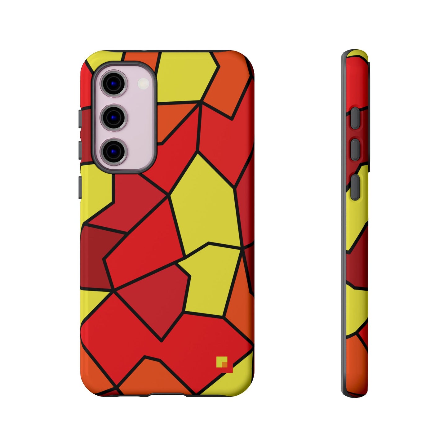 Orange Geometric Phone Case