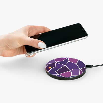 Purple Geometric Wireless Charger