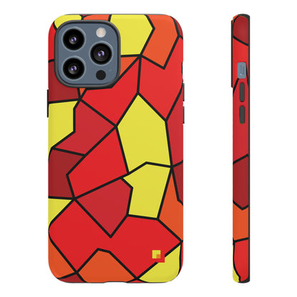 Orange Geometric Phone Case