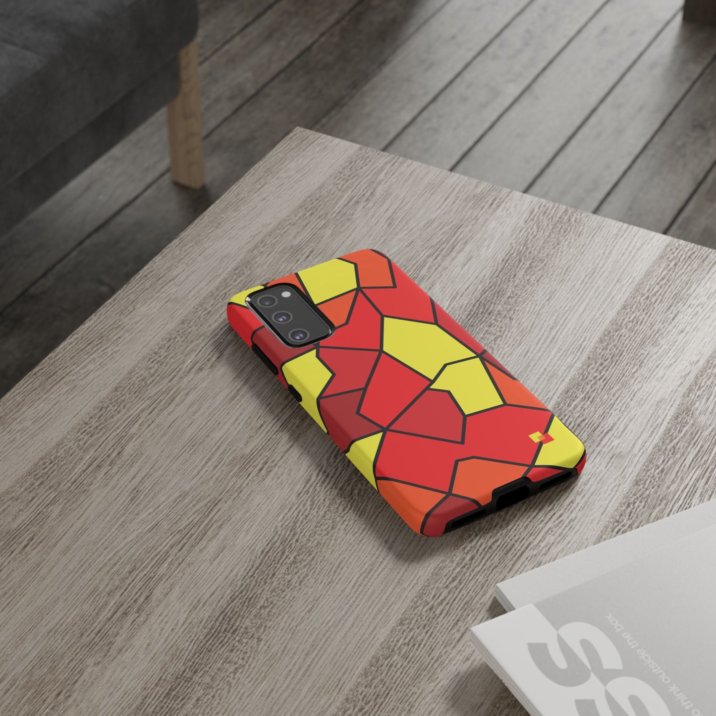 Orange Geometric Phone Case