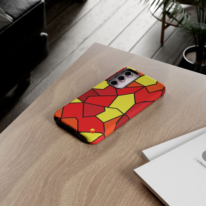 Orange Geometric Phone Case