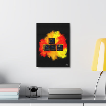 Gaming WASD Explosion Canvas