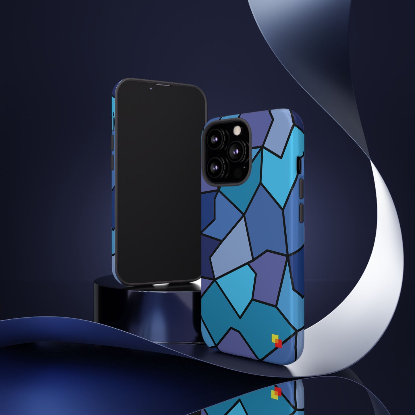 Blue Geometric Phone Case