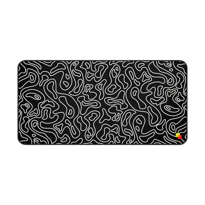 Black Topographic Mouse Pad / Desk Mat