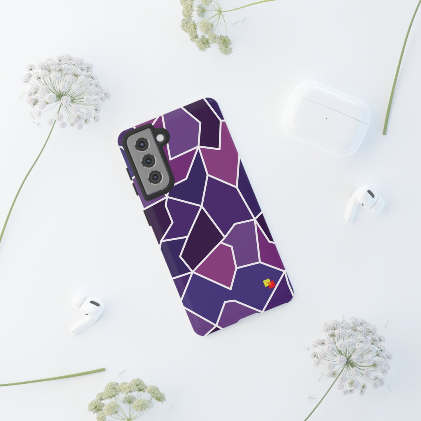 Purple Geometric Phone Case