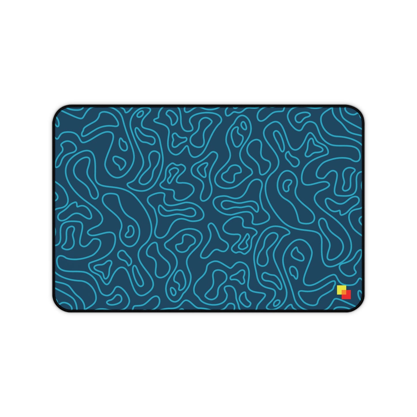 Blue Topographic Mouse Pad / Desk Mat