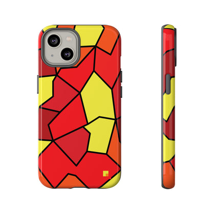 Orange Geometric Phone Case