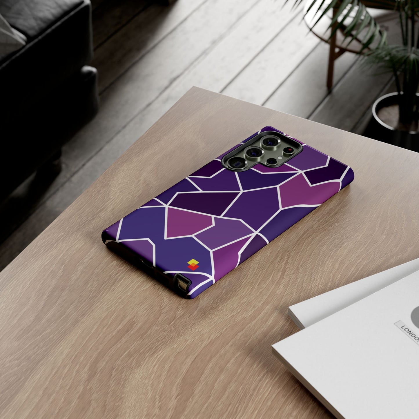 Purple Geometric Phone Case