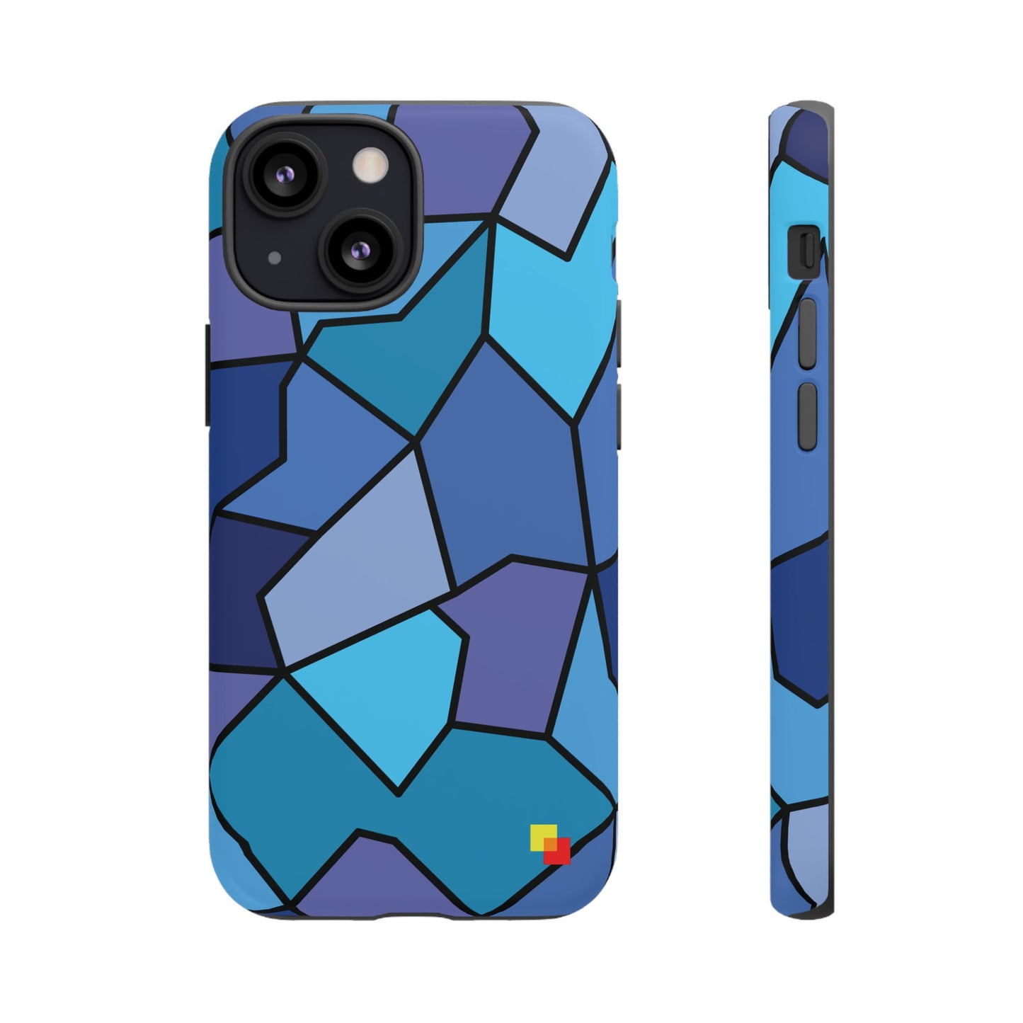 Blue Geometric Phone Case