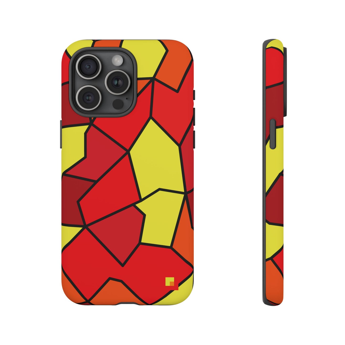 Orange Geometric Phone Case