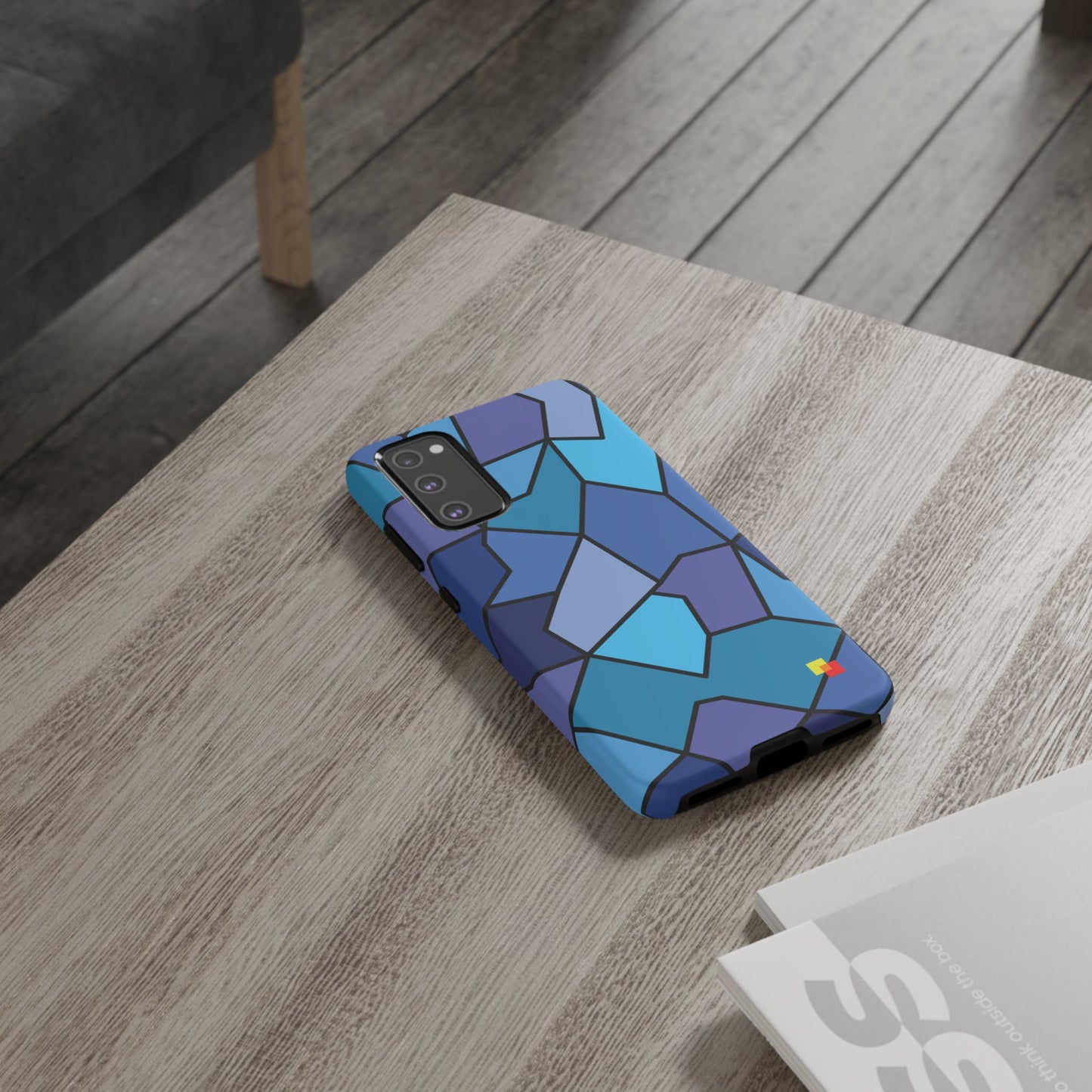 Blue Geometric Phone Case