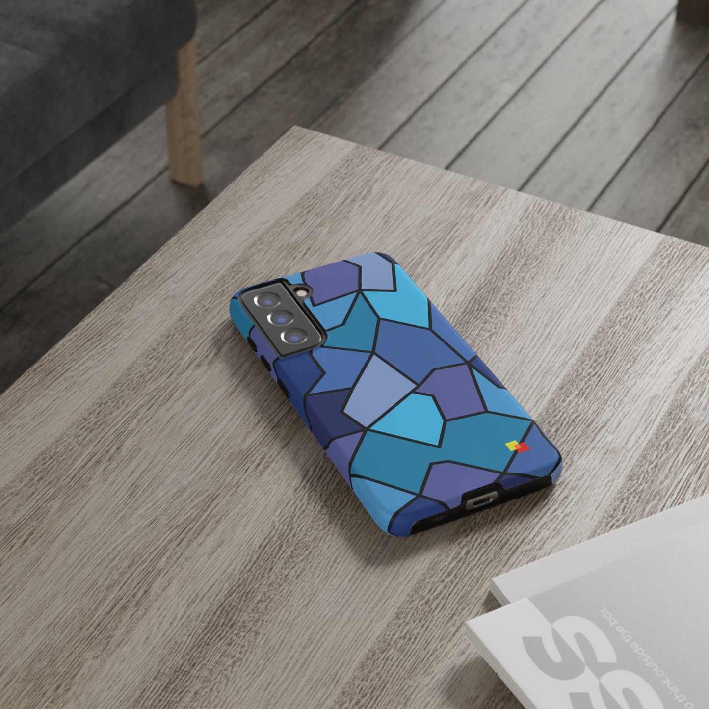 Blue Geometric Phone Case