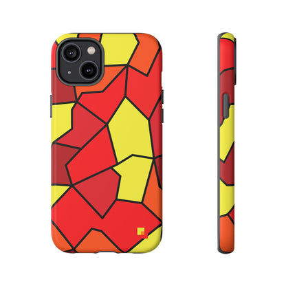 Orange Geometric Phone Case