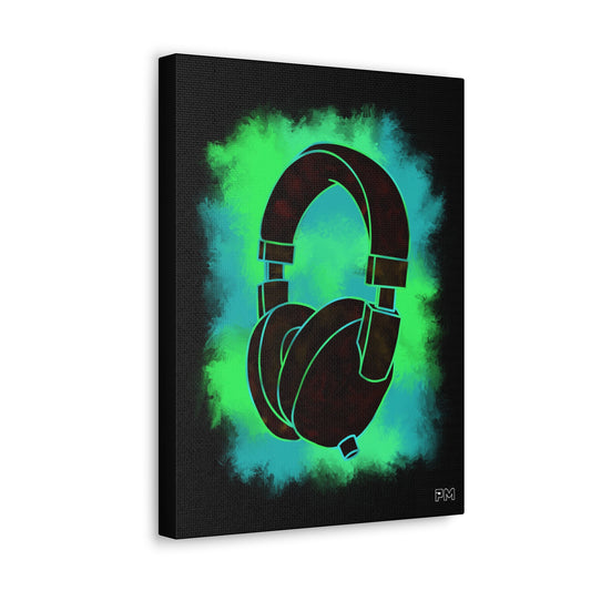 Gaming Headphones Explosion Canvas