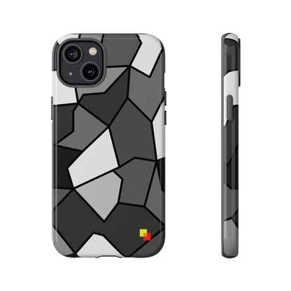 Black and Grey Geometric Phone Case