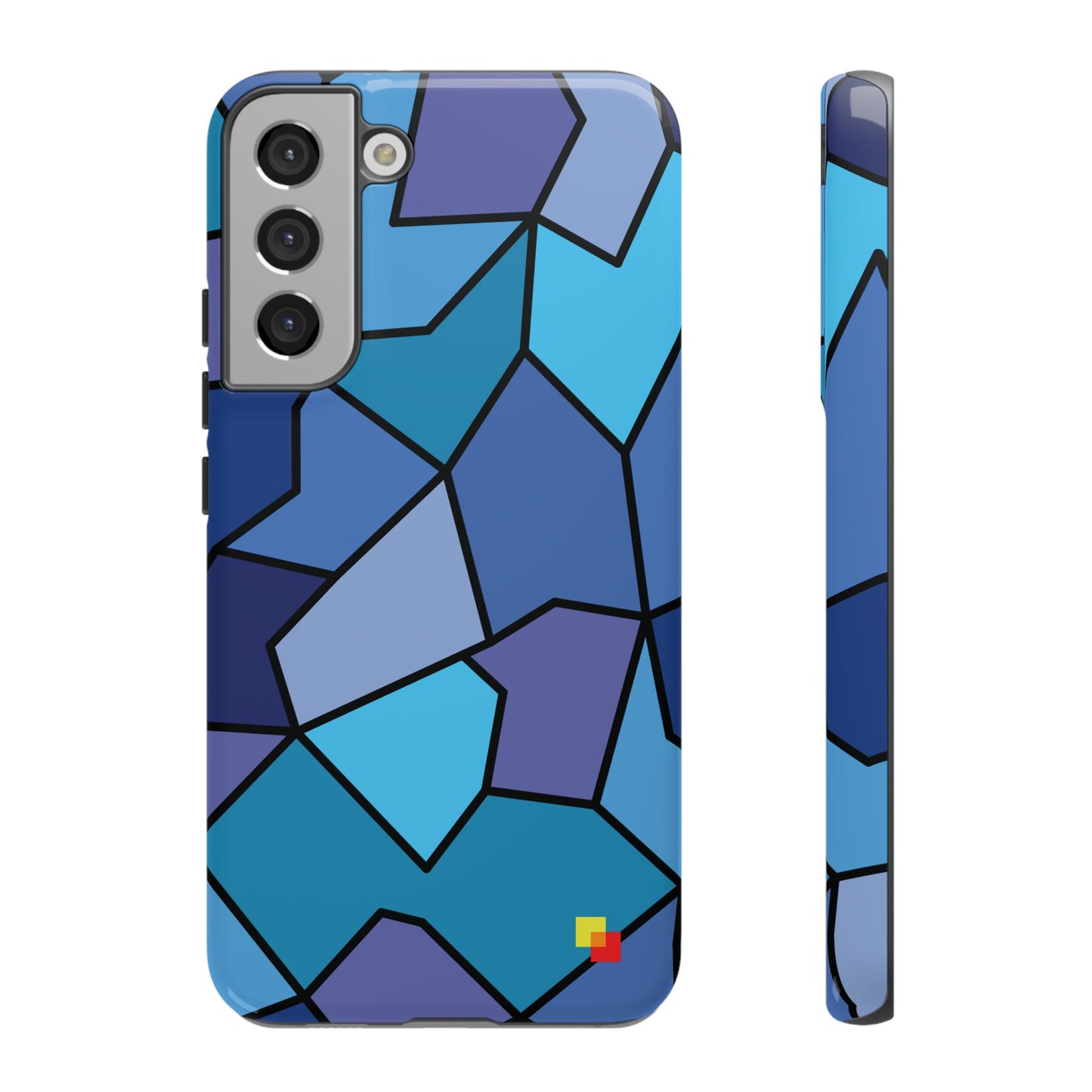 Blue Geometric Phone Case