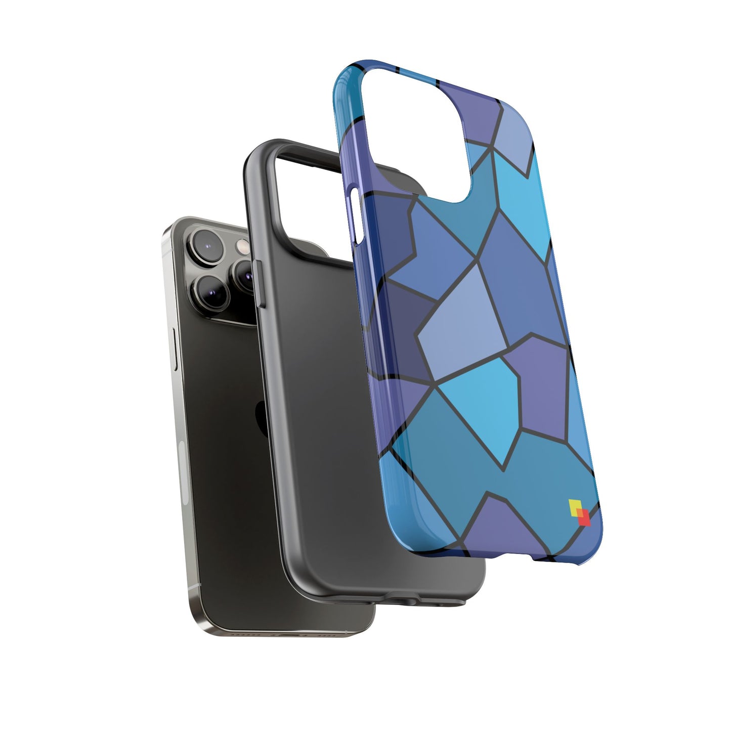 Blue Geometric Phone Case