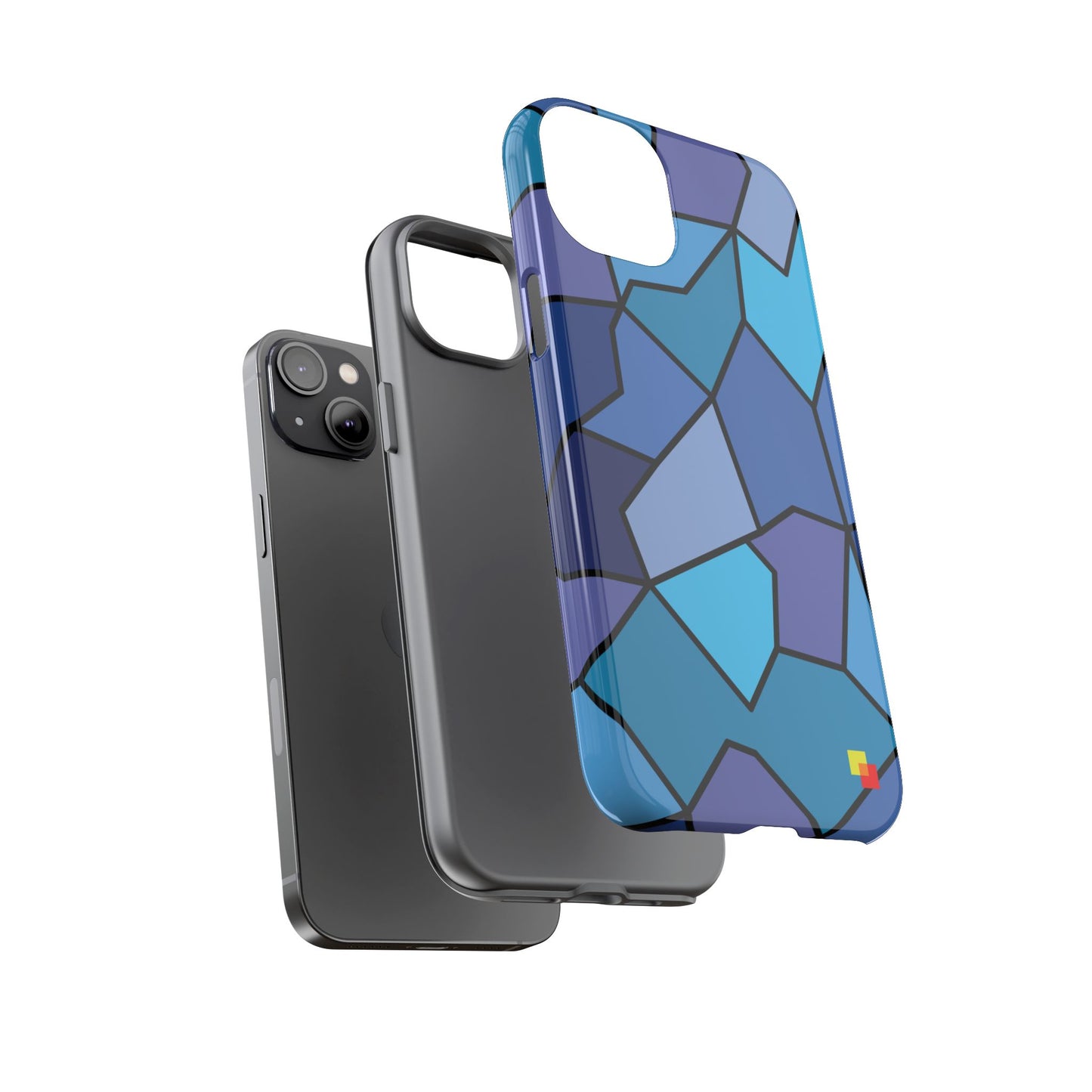 Blue Geometric Phone Case