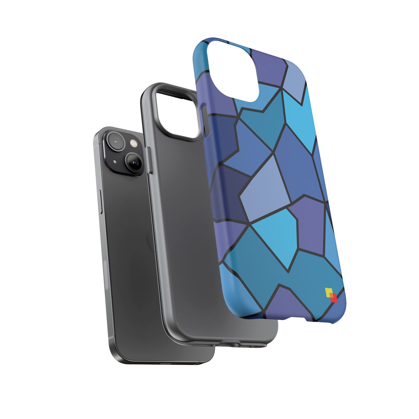 Blue Geometric Phone Case