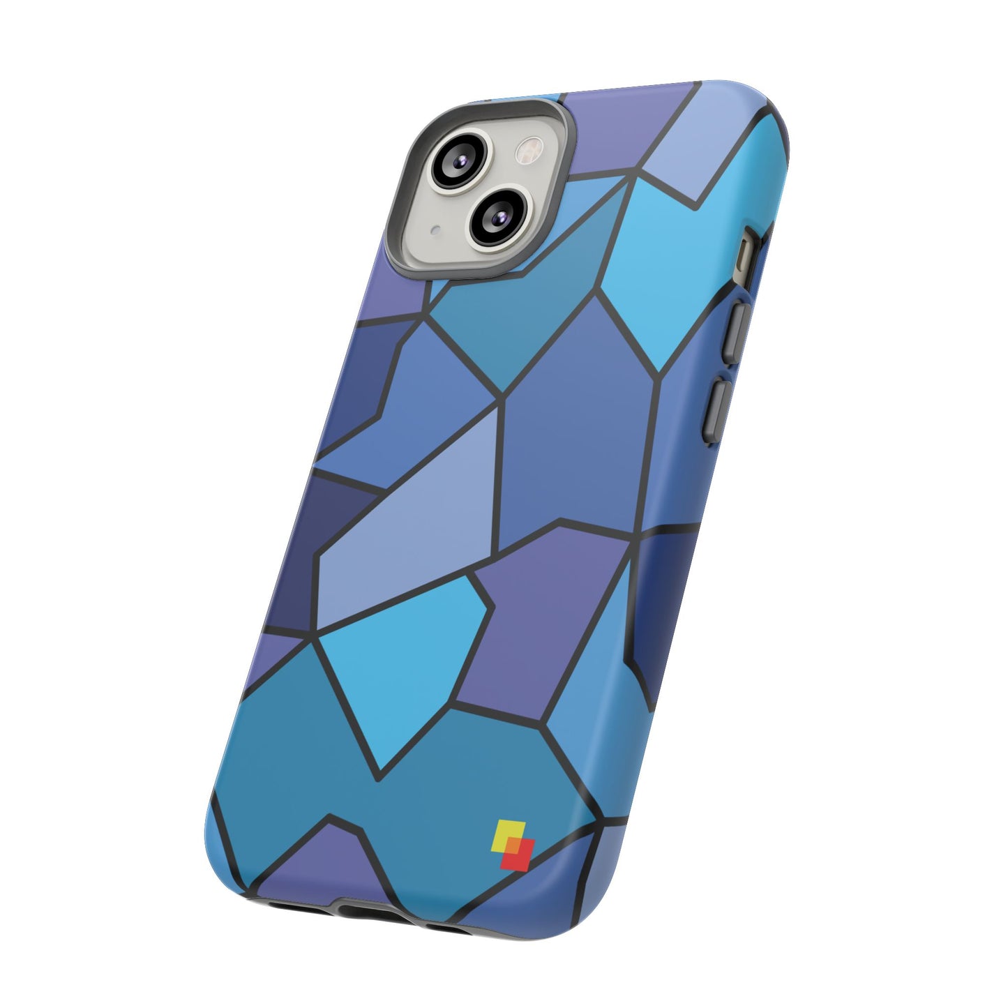 Blue Geometric Phone Case