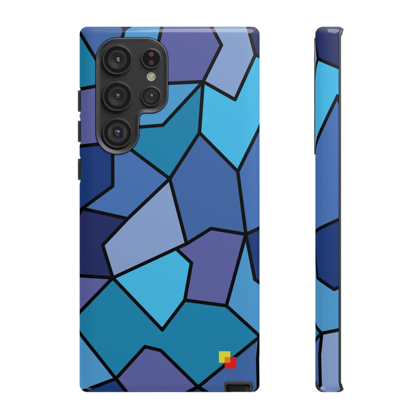 Blue Geometric Phone Case