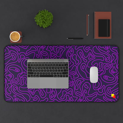 Purple Topographic Mouse Pad / Desk Mat