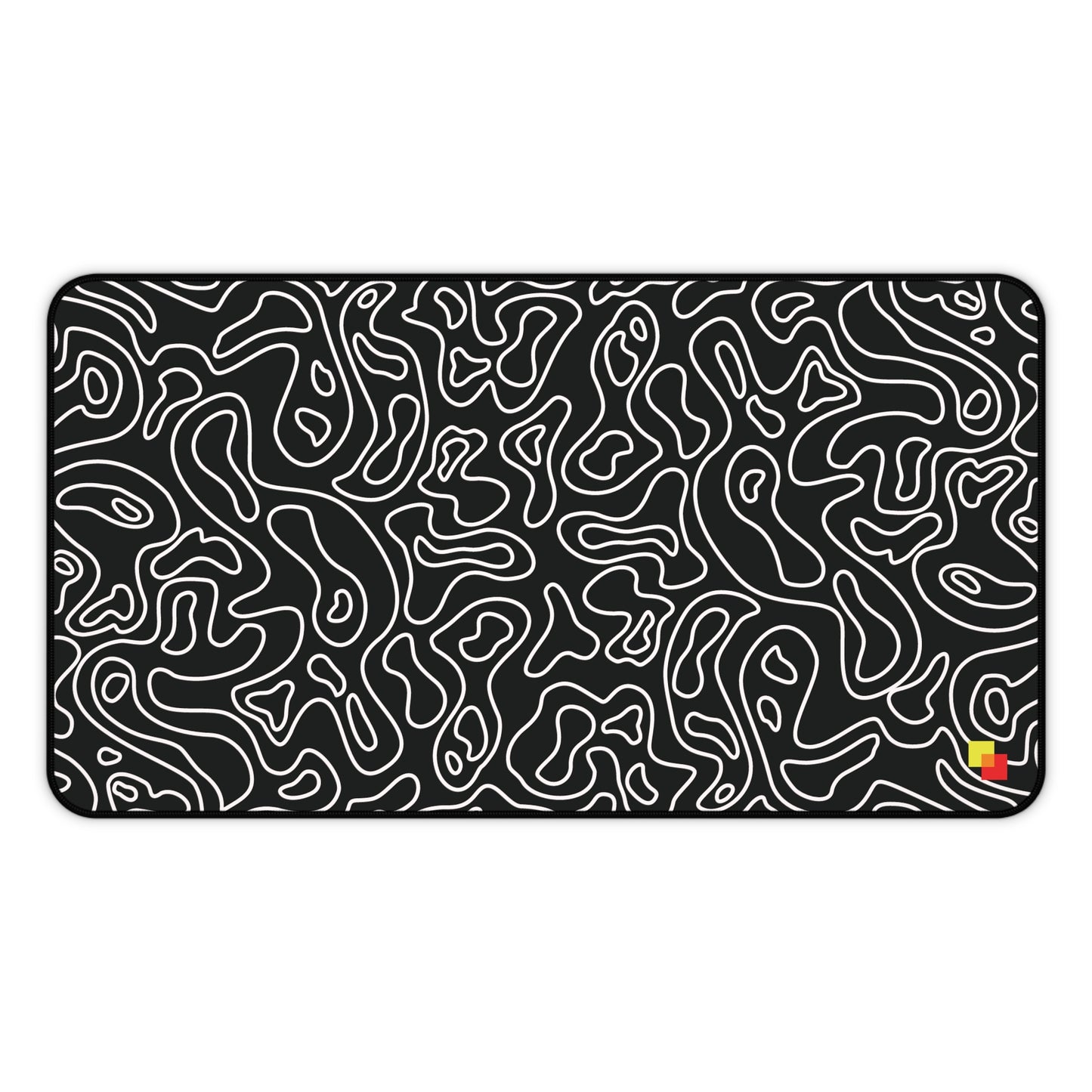 Black Topographic Mouse Pad / Desk Mat