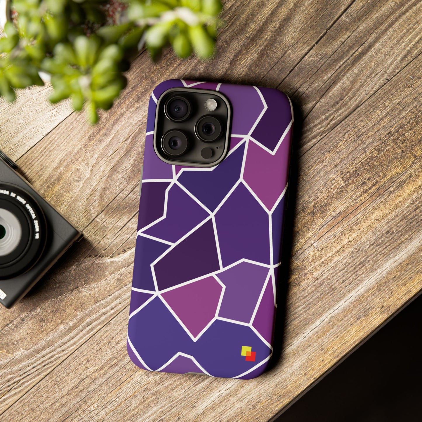 Purple Geometric Phone Case