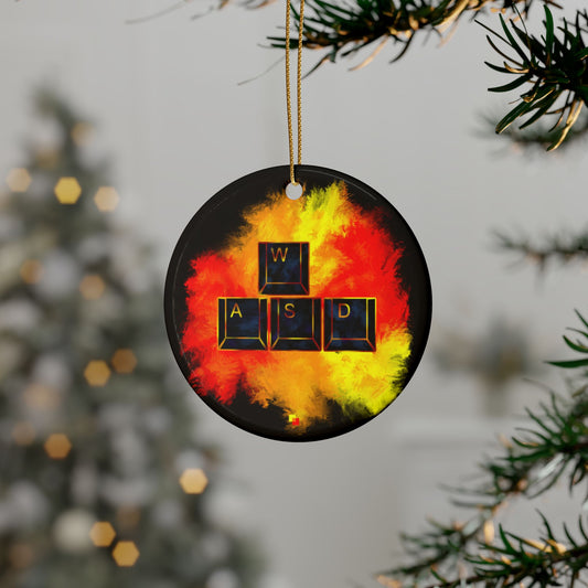 WASD Explosion Christmas Ornament