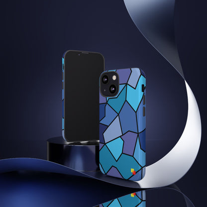 Blue Geometric Phone Case