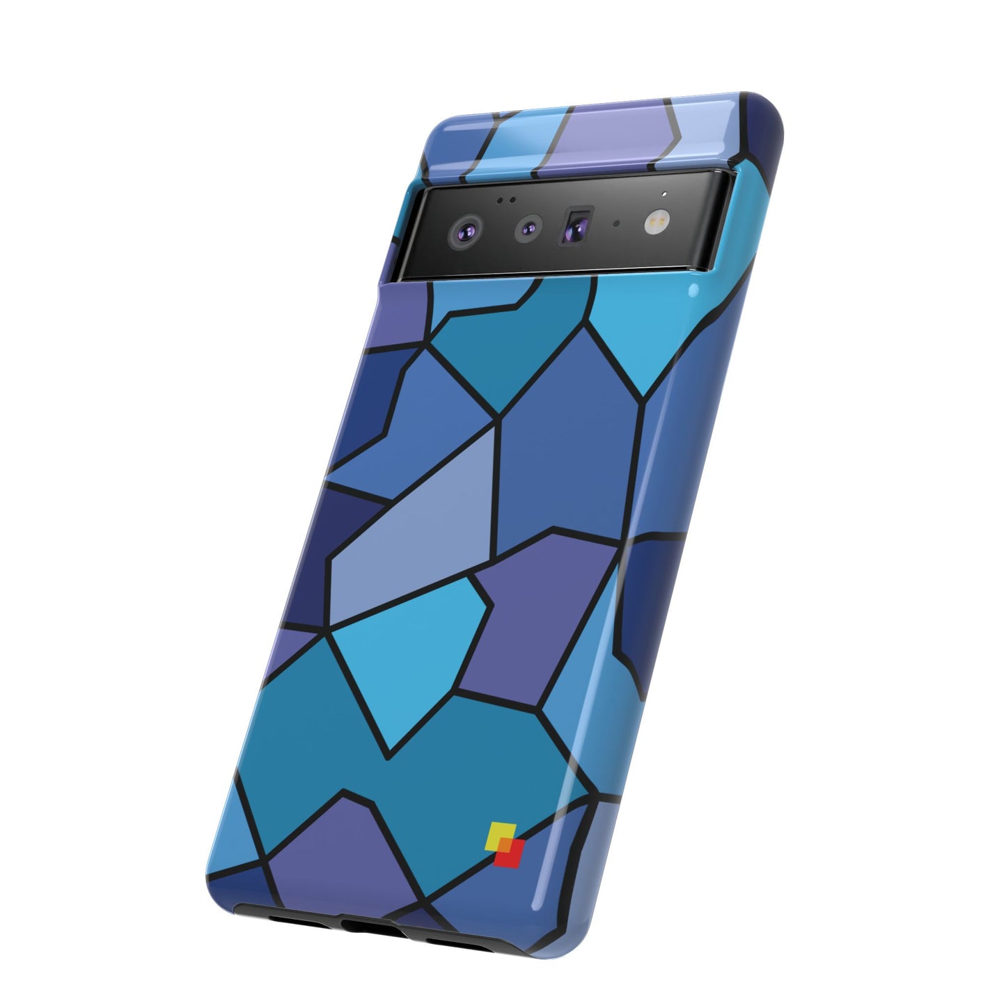 Blue Geometric Phone Case