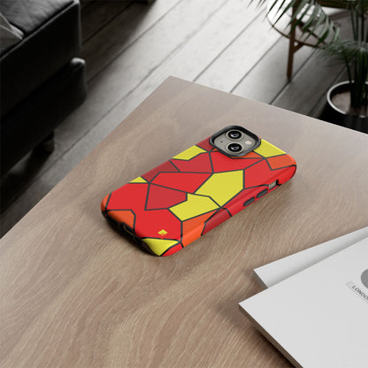 Orange Geometric Phone Case