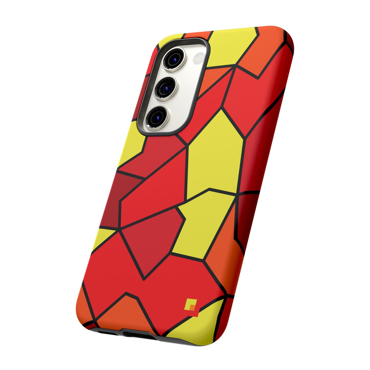 Orange Geometric Phone Case