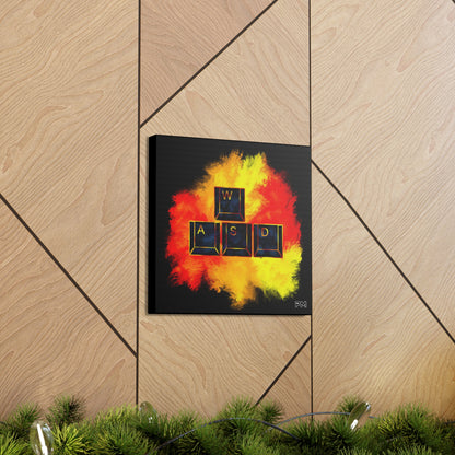 Gaming WASD Explosion Canvas